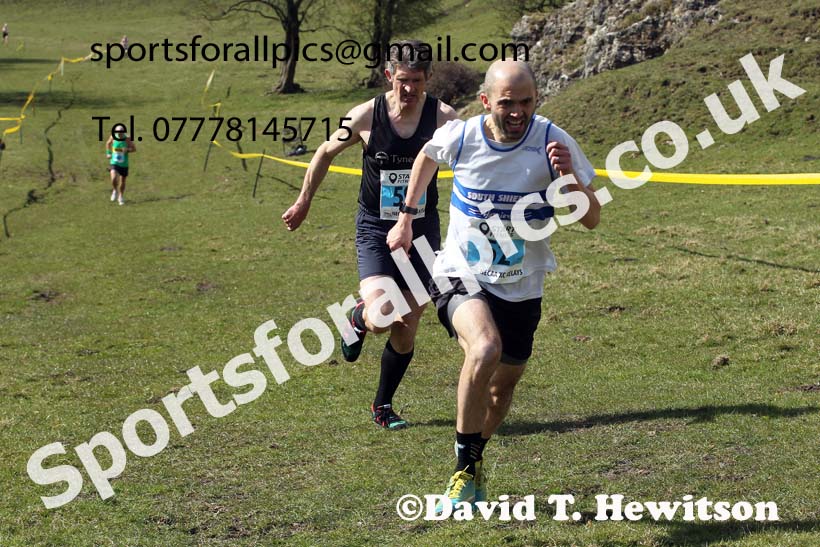 Masters men 2021 NECAA Cross Country Relays, Thornley Farm, Peterlee, Saturday, April 10th. Photo: David T. Hewitson/Sports for All Pics
